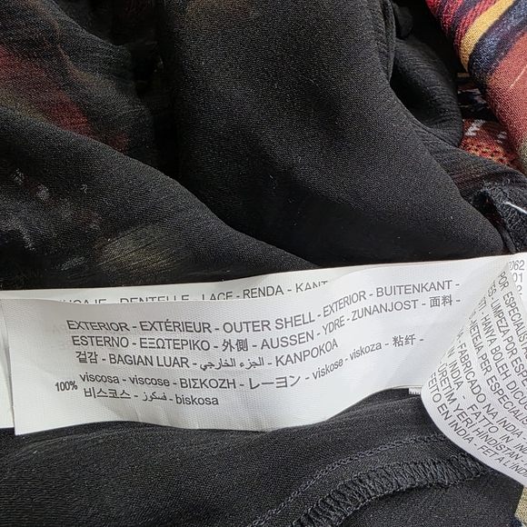 ZARA blogger Fab long rainbow stripe Pom Pom boho tiered maxi dress XS - Picture 15 of 15